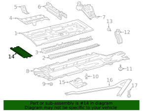 Mercedes A-class V177 19-22 front center tunnel strut