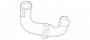 Cooling system return pipe intercooler tank Mercedes CLS-class C218 12-18