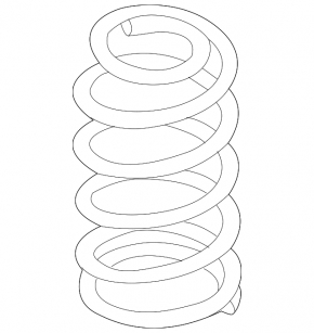 Rear left spring Mazda 3 14-18 BM stiffness yellow blue
