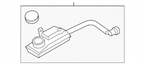 Ford Escape MK3 13-19 Brake Fluid Reservoir with Cap