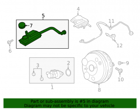 Ford Escape MK3 13-19 Brake Fluid Reservoir with Cap