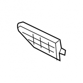 Front right wing molding Ford Escape MK3 17-19 rest chrome