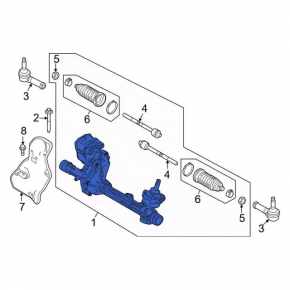 Steering rack Ford Explorer 17-18
