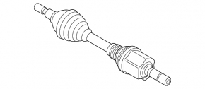 Drive axle shaft front left Lincoln MKZ 17-20 3.0
