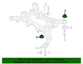 Subaru Forester 25-26 rear right subframe mount