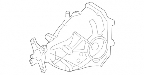 Rear differential gearbox Mercedes W221 RWD 2.65