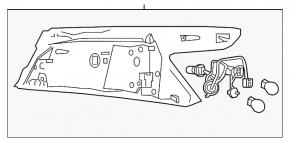 Light outer wing left Nissan Maxima A36 16-18 prerest