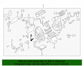 Temperature sensor in the heater Nissan Rogue 14-20