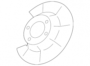 Rear right brake disc cover Volvo S60 11-18