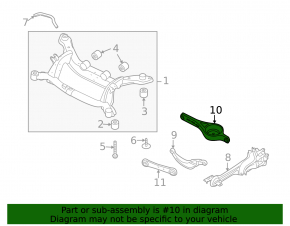 Lower control arm for rear left spring, Volvo S60 16-18