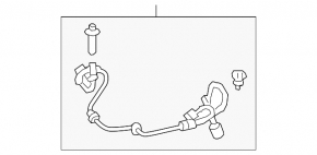 ABS sensor wire rear left Acura TLX 15-