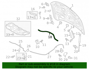 Windscreen wiper grille seal Audi A6 C7 12-18