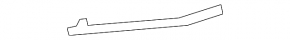 Lower left front bumper molding for the Audi E-Tron 19-23 Quattro