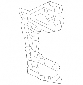 Rear bumper mount, left wing, Audi RS Q8 20-25