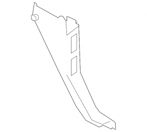 Front pillar trim left lower BMW i3 14-20 black