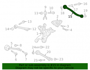 Upper rear left arm Honda Clarity 18-21 usa