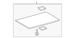 The trunk floor of the Toyota Prius V 12-17 is gray.