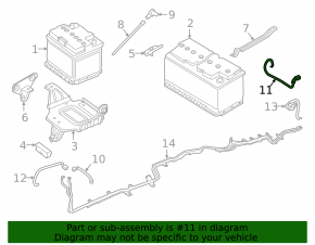 Positive battery terminal for BMW X7 G07 19-24 with squib