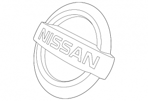 Emblem badge radiator grille Nissan Maxima A36 16-18 prerest under camera