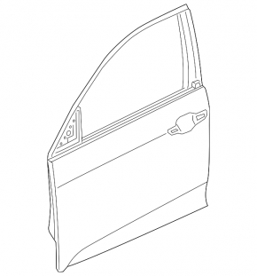 Door assembly front left Honda Insight 19-22