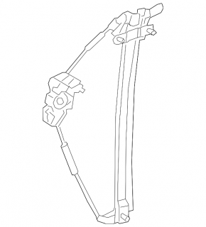 Rear right window lift mechanism for Lexus LS 18-23