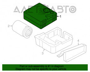 Compressor for pumping wheels Mini Cooper Countryman R60 10-16