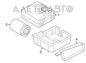 Compressor for pumping wheels Mini Cooper Countryman R60 10-16