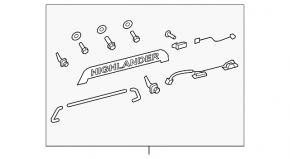 08-10 Toyota Highlander Tailgate Molding