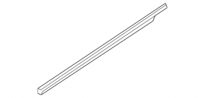 Molding door-glass central front left Infiniti JX35 QX60 13-20 butt, break plug