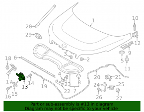 Hood Lock Kia Soul 14-19