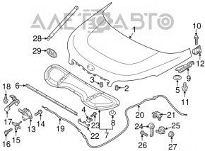 Hood Lock Kia Soul 14-19