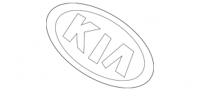 Emblem badge tailgate Kia Sorento 16-20