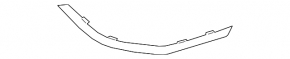 Right rear bumper molding for Hyundai Santa FE 21-23, chrome