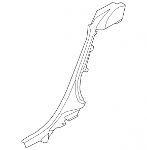 Right lower rear pillar trim Audi A3 22-26 black