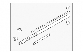 Lower front right door trim panel for Subaru Outback 2015-2019
