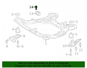 Left hood hinge mounting bolts 4pcs set Lexus IS 14-20
