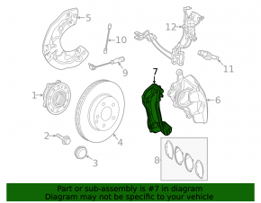 Front left brake caliper bracket for Mercedes GLC 300 16-22
