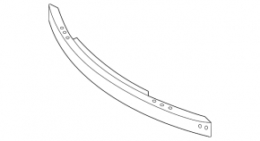 Front bumper reinforcement for Mercedes GLK-class X204 10-15