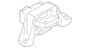 Right engine mount Mazda 3 11-13 2.0, 2.3, 2.5