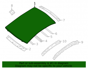 Metal roof Nissan Sentra 20-24 without sunroof, sawed off