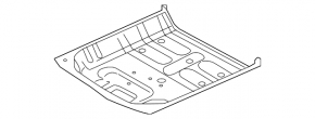 Infiniti QX50 19-20 trunk trough