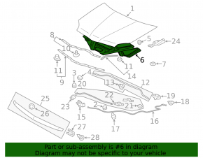 Mitsubishi Galant 04-12 Hood Insulation