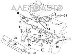 Mitsubishi Galant 04-12 Hood Insulation