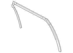 Rear left window seal for Mazda CX-9 16-23