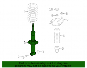 Shock absorber front left Subaru Outback 20-