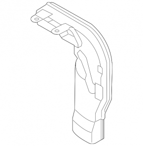 Air duct for garbage collector Kia Soul 14-19