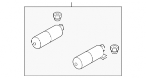Air suspension receiver right Volvo XC90 16-23