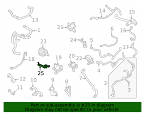 Volvo XC60 22-23 B6 Cooling System Valve Bracket