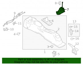 Gear shifter Nissan Versa 12-19 usa manual transmission