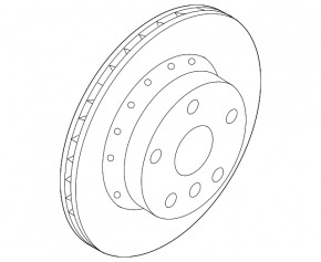Rear left brake disc BMW i4 21-25 330/20mm